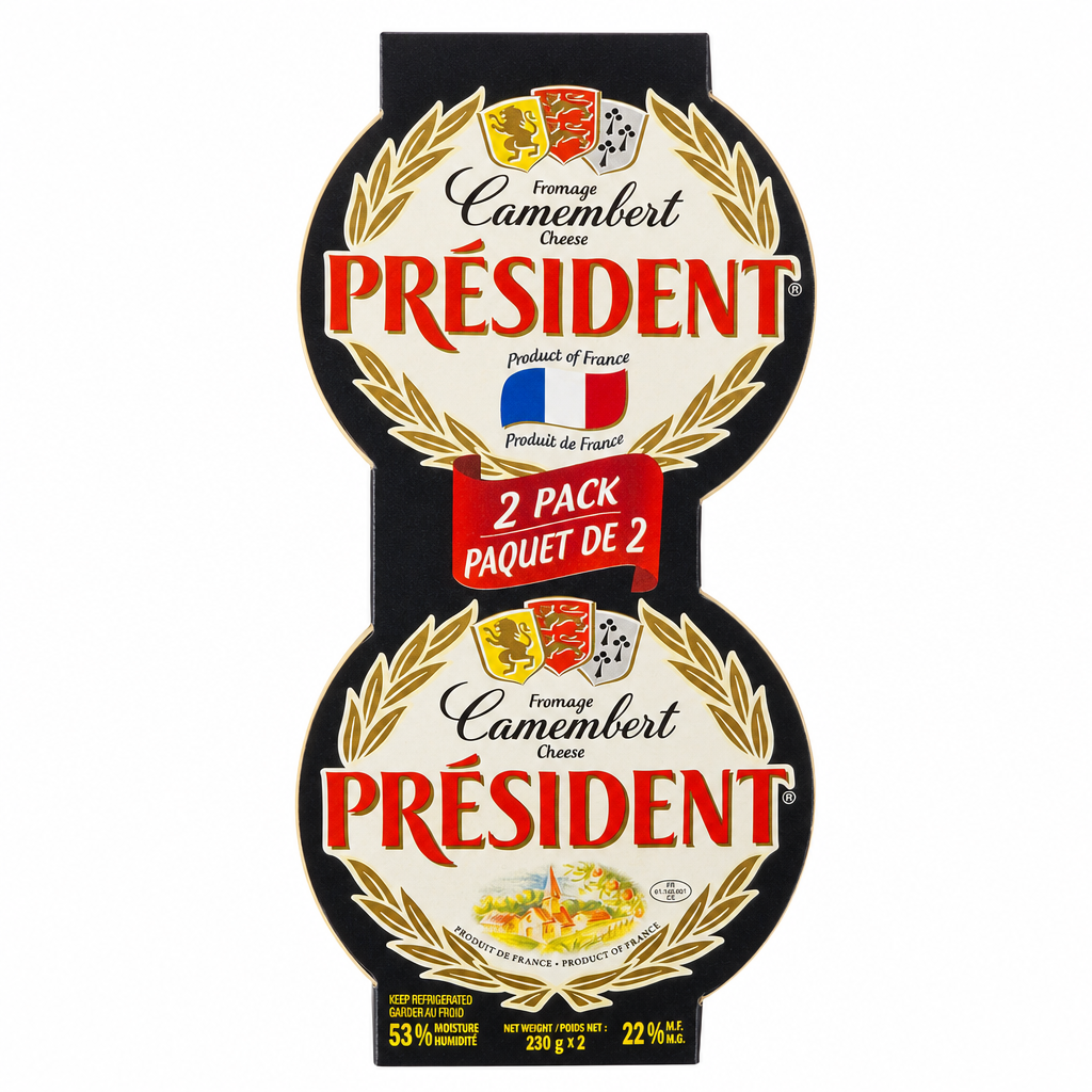President Camembert Cheese - 2 x 230 Grams