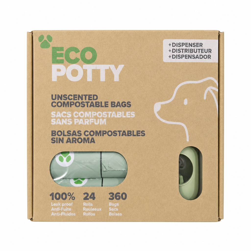 EcoPotty Compostable Poop Bags - 1 x 960 Grams