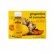 Dose Ginger and Turmeric Wellness Shots 12-Pack - 12 x 60 Grams
