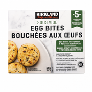 Kirkland Signature Egg White Bites with Cheese and Roasted Red Peppers - 1 x 595 Grams