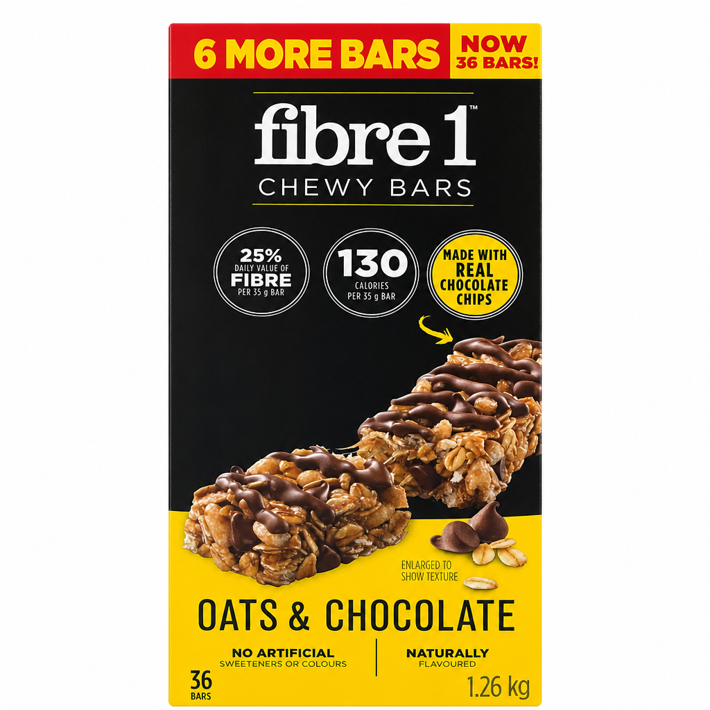 Fibre 1 Chewy Bars Oats and Chocolate - 1 x 1.26 Kilos