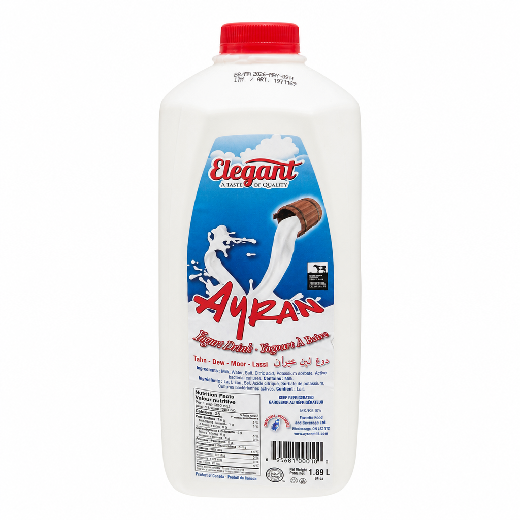 Elegant Ayran Yogurt Drink - 1 x 1.89 L