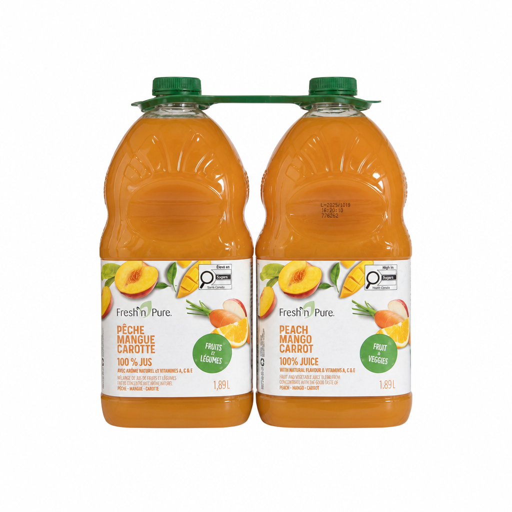 Peach Mango Carrot Juice - 2 x 1.89 L