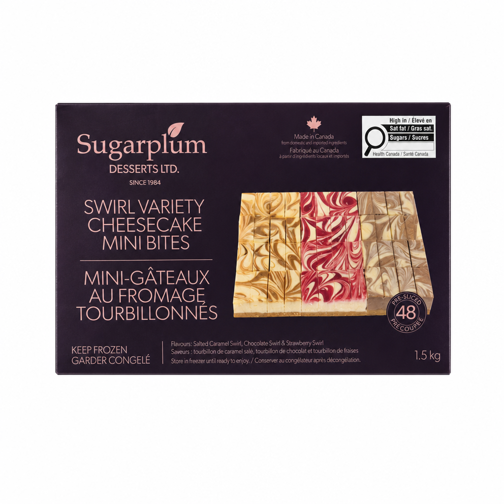 Swirl Variety Cheescake Mini Bites - 1 x 1.5 KG
