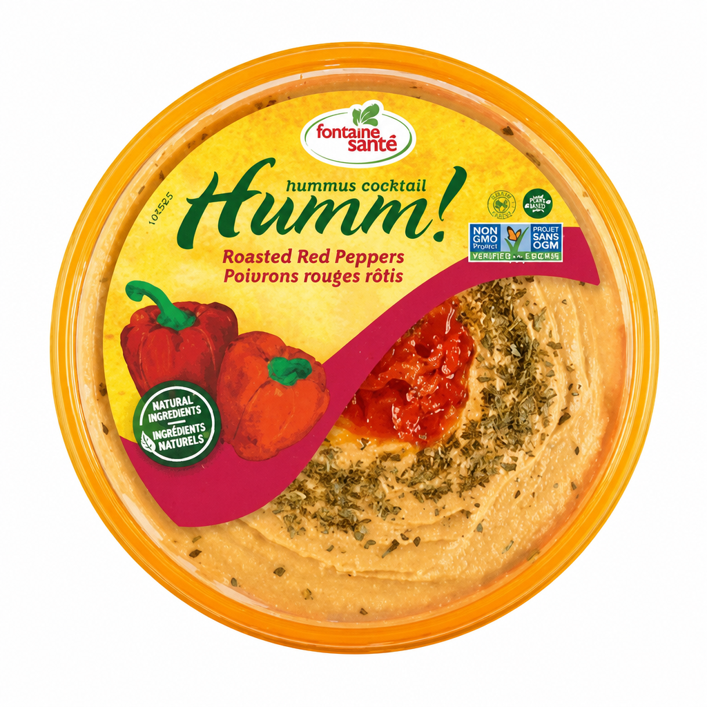 Humm! Roasted Red Pepper Hummus - 2 x 482 Grams