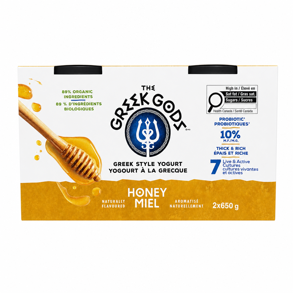 Greek Style Yogurt with Honey - 2 x 650 Grams