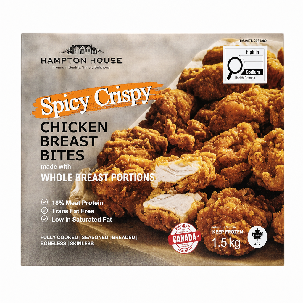 Hampton House Spicy Chicken Bites - 1 x 1.5 KG