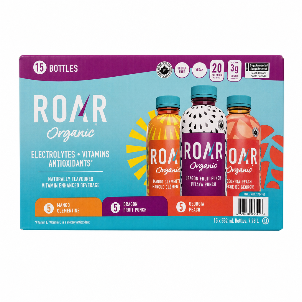 Roar Organic Sparkling Water - 15 x 532 mL