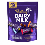 Cadbury Assorted Chocolate Mini Bars - 45 x 18 Grams