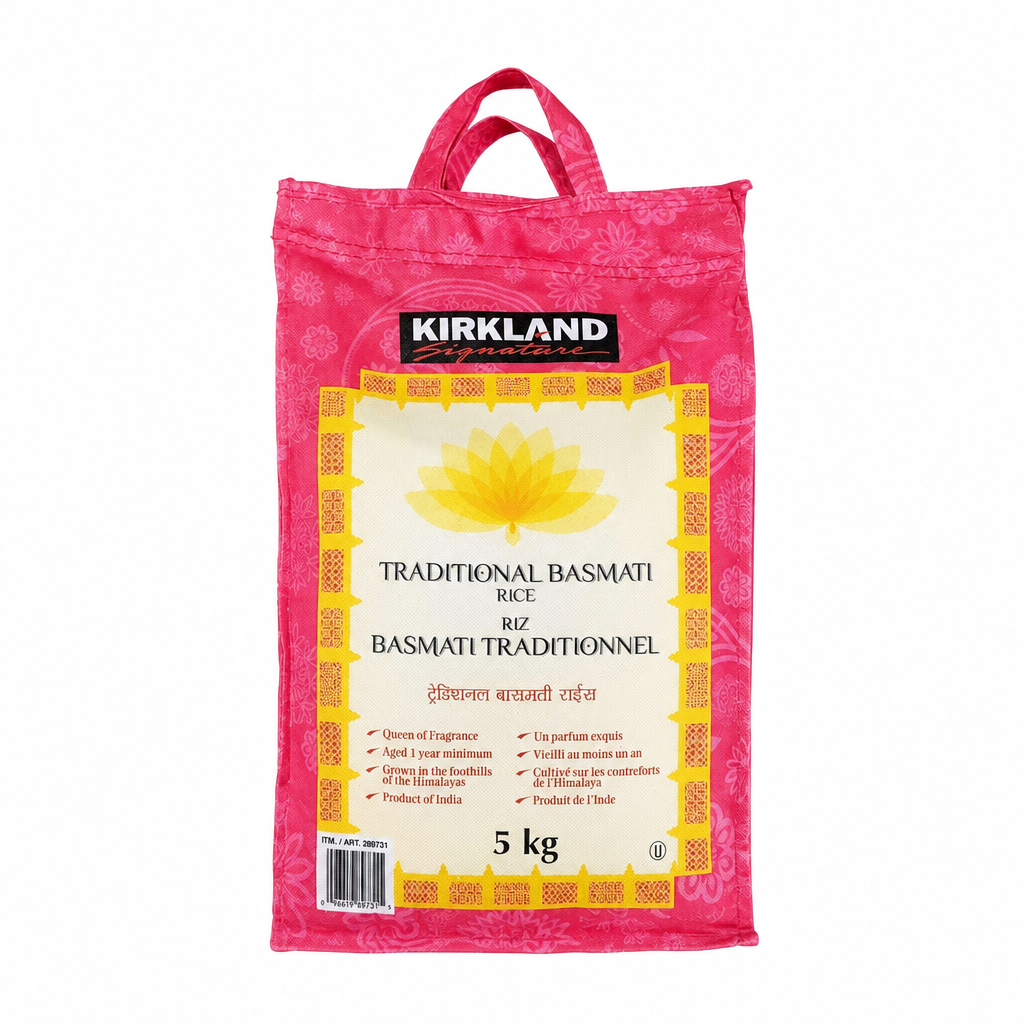 Kirkland Traditional Basmati Rice - 1 x 5 Kilos