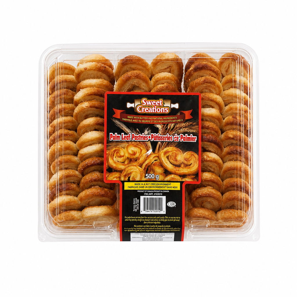 Sweet Creations Palm Leaf Pastries - 1 x 500 Grams