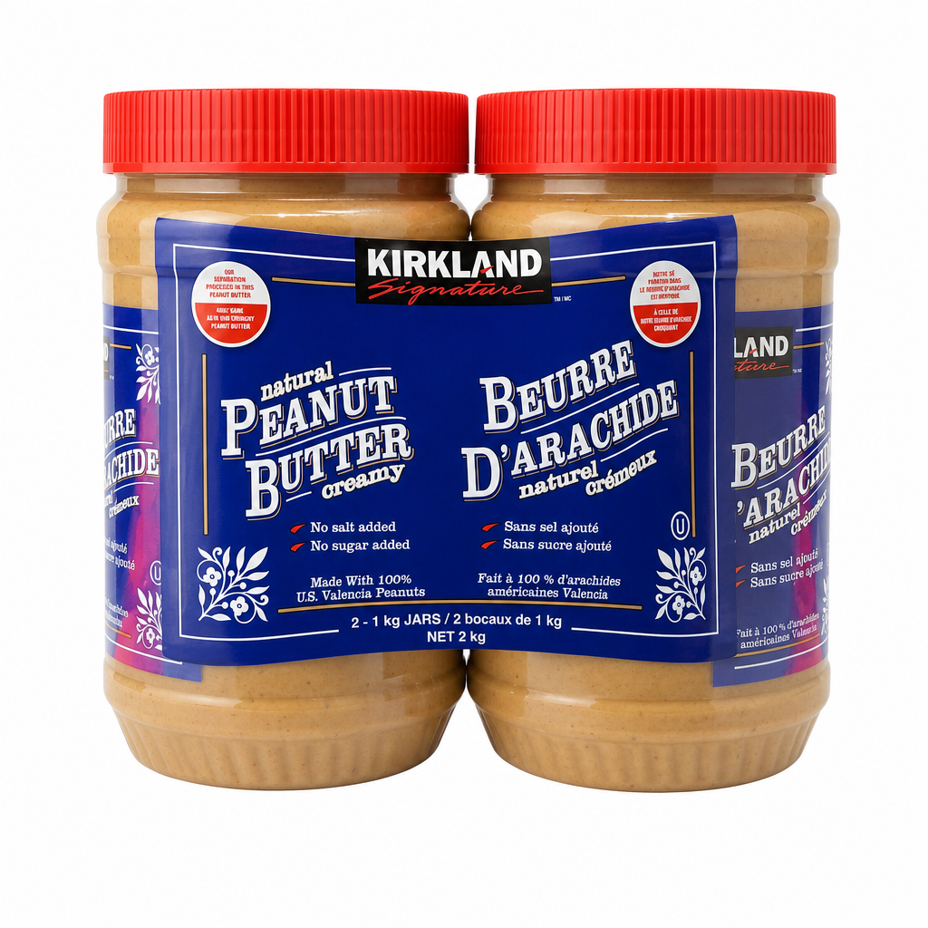 Kirkland Natural Peanut Butter 2-Pack - 2 x 1000 Grams