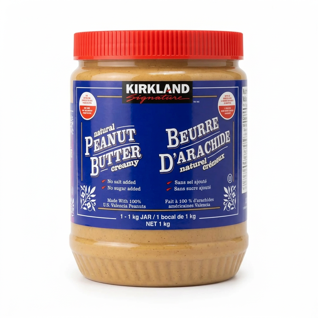 Kirkland Natural Peanut Butter 1 Pack - 1 x 1000 Grams