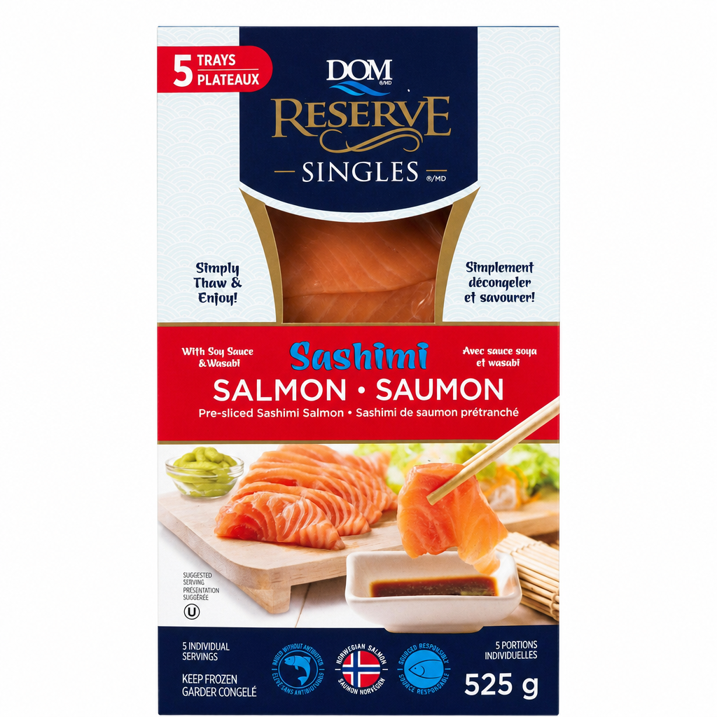 Dom Reserve Salmon Sashimi - 1 x 525 Grams