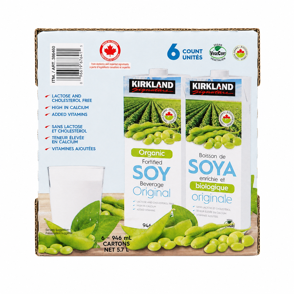 Kirkland Organic Soy Drink - 6 x 946 Grams