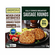 Greenfield Pork Sausage Rounds - 1 x 1.5 Kilos
