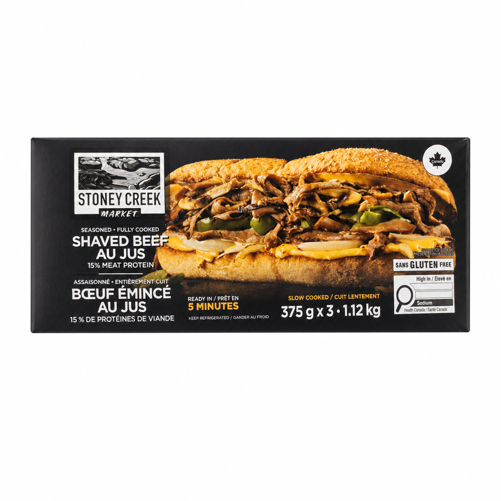 Stoney Creek Shaved Beef Au Jus - 3 x 375 Grams