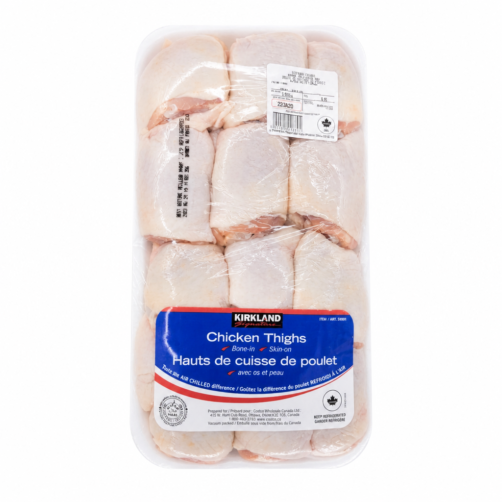 Bone-in, Skin-on Chicken Thighs - 1 x 3.5 Kilos