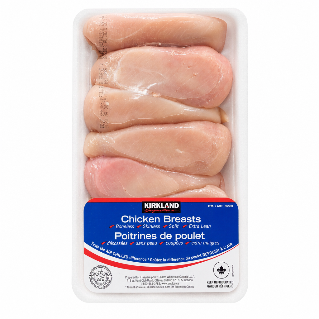 Kirkland Signature Boneless Skinless Chicken Breasts - 1 x 2 Kilos