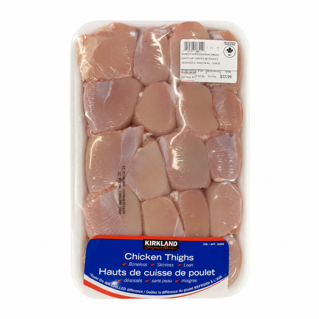 Boneless Skinless Chicken Thighs - 1 x 2 Kilos