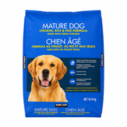 Kirkland Signature Mature Dog Food, Chicken, Rice & Egg Formula - 1 x 18.14 Kilos