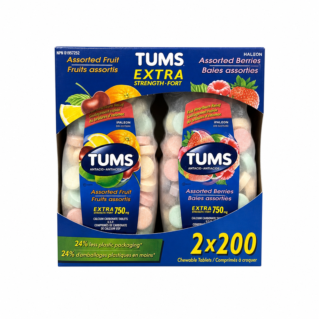Tums Extra Strength Antacid - 2 x 550 Grams