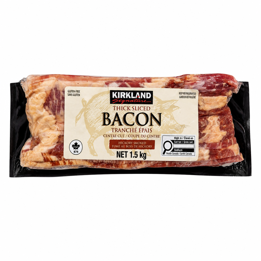 Kirkland Signature Thick Sliced Bacon - 1 x 1.5 KG