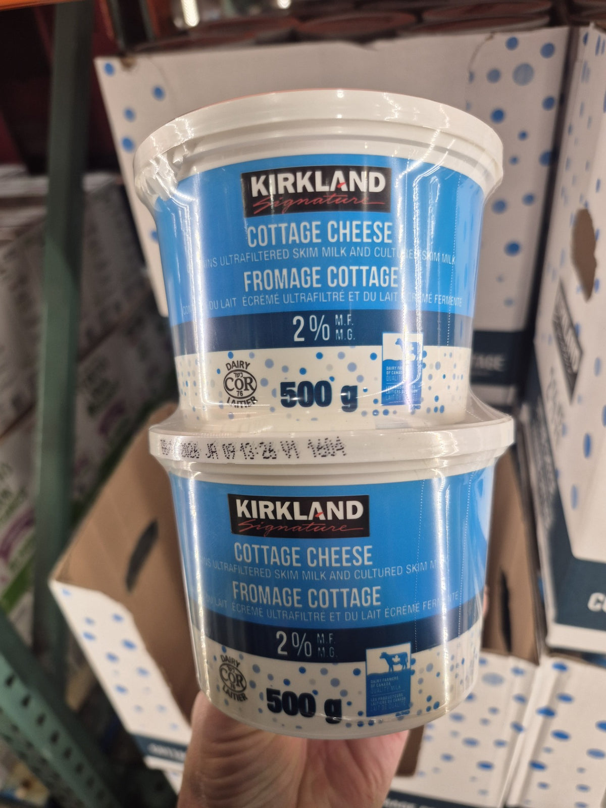 Kirkland Signature 2% Cottage Cheese - 2 x 500 Grams