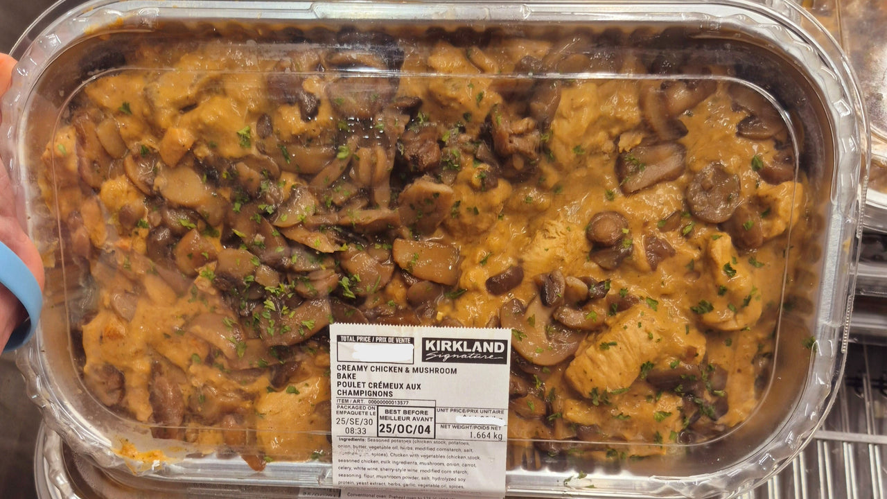 Kirkland Signature Creamy Chicken & Mushroom Bake- Ships frozen - 1 x 1.66 Kilos
