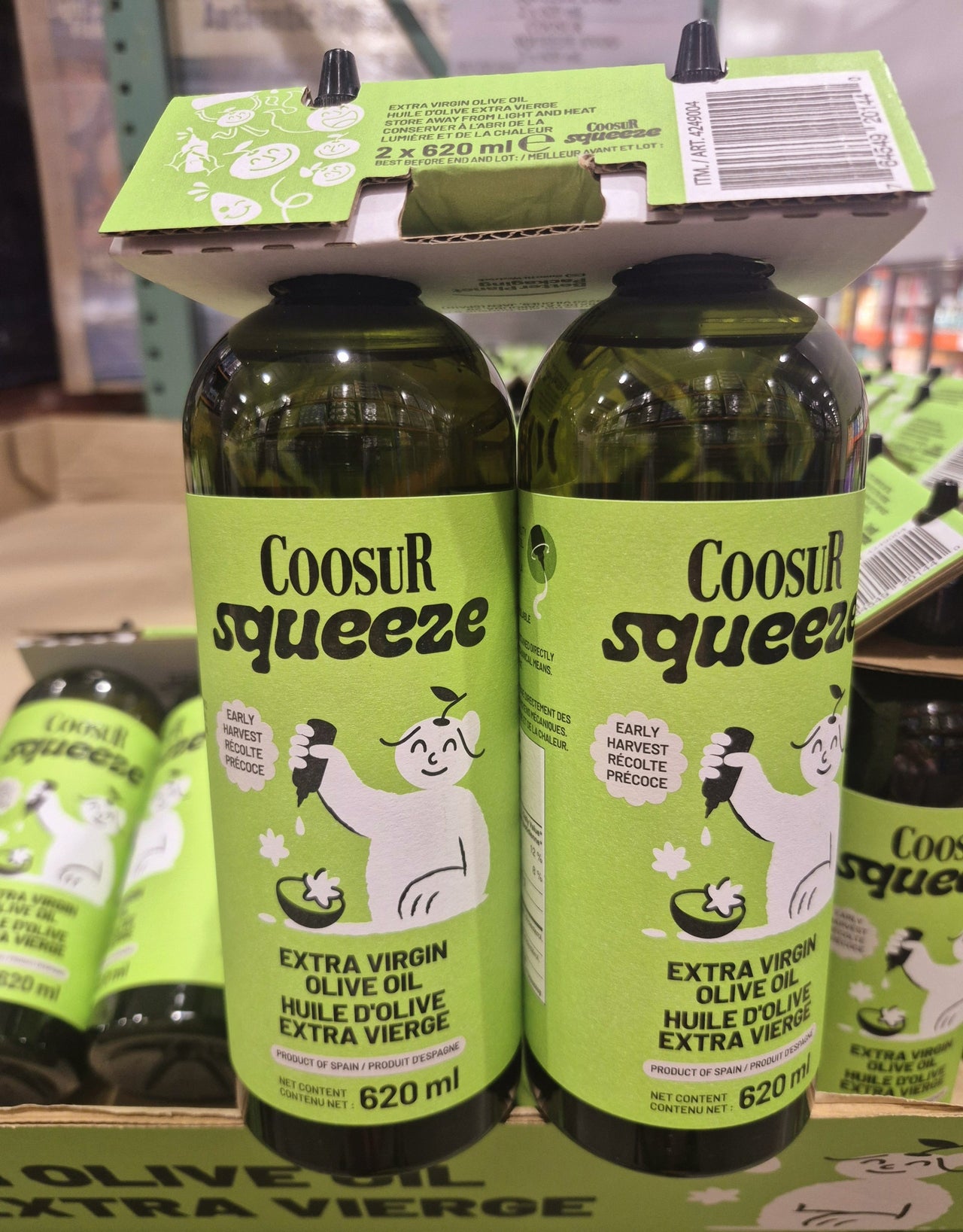 Squeeze Extra Virgin Olive Oil - 2 x 620 ML