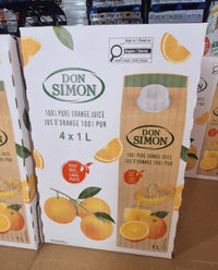 Thumbnail for Don Simon 100% Pure Orange Juice - 4 x 1 L