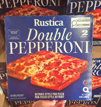 Thumbnail for Rustica Detroit Style Double Pepperoni Pizza - 2 x 808 Grams