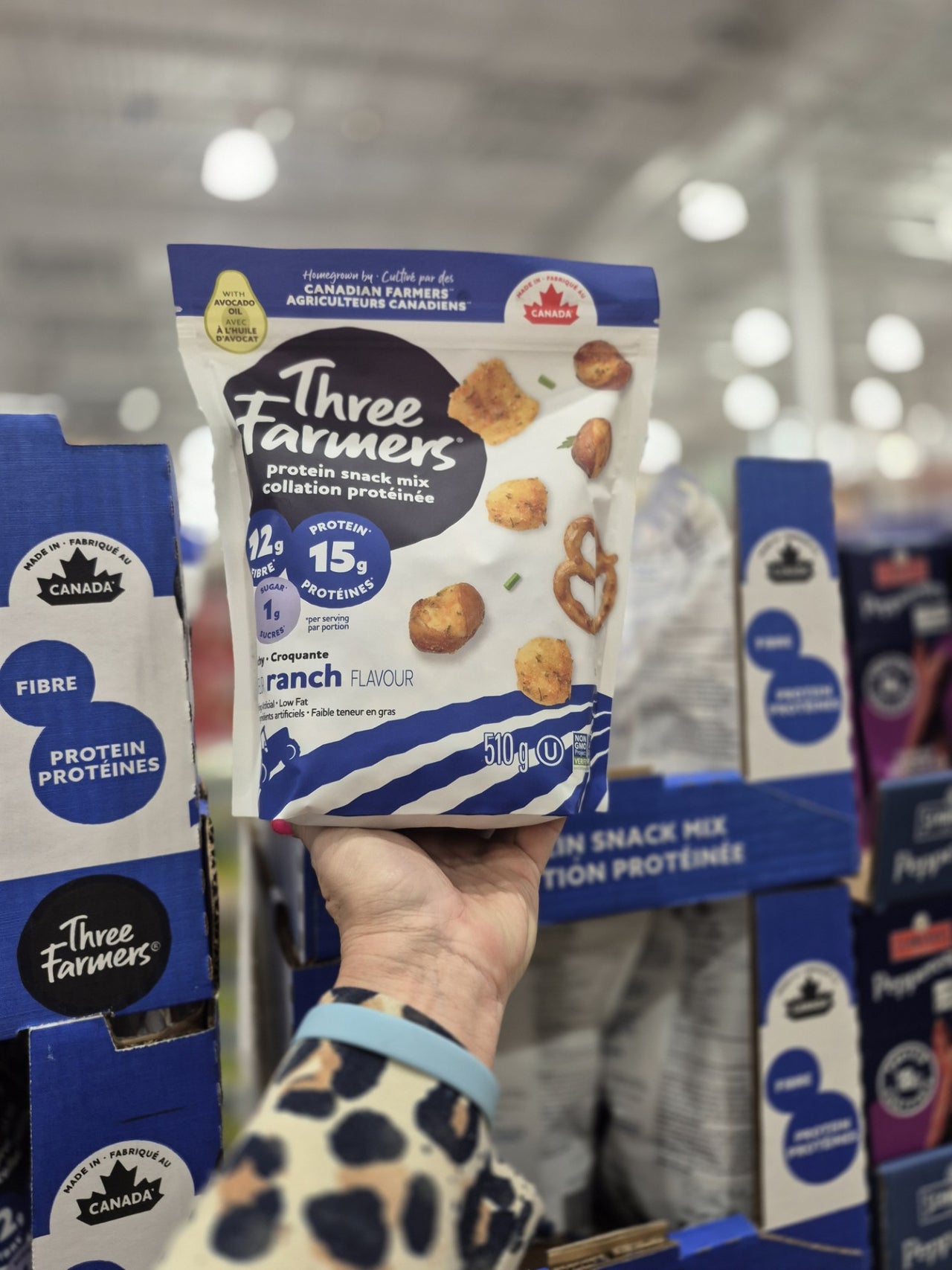 Three Farmer's Protein Ranch Snack Mix - 1 x 510 Grams
