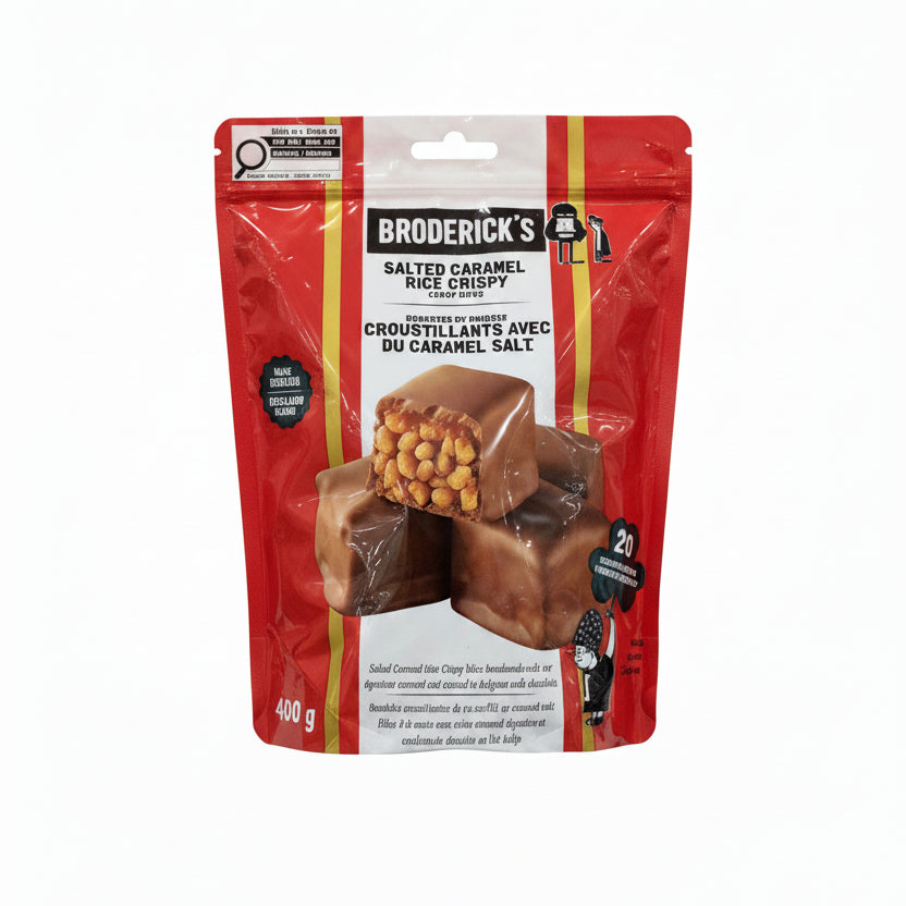 Broderick's Salted Caramel Rice Crispy Bites - 1 x 400 Grams