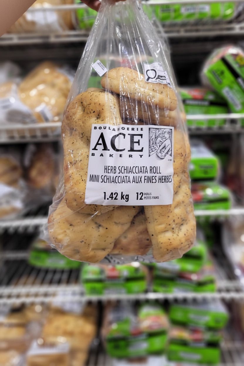 Ace Bakery Herb Schiacciata Rolls - 1 x 1.42 Kilos