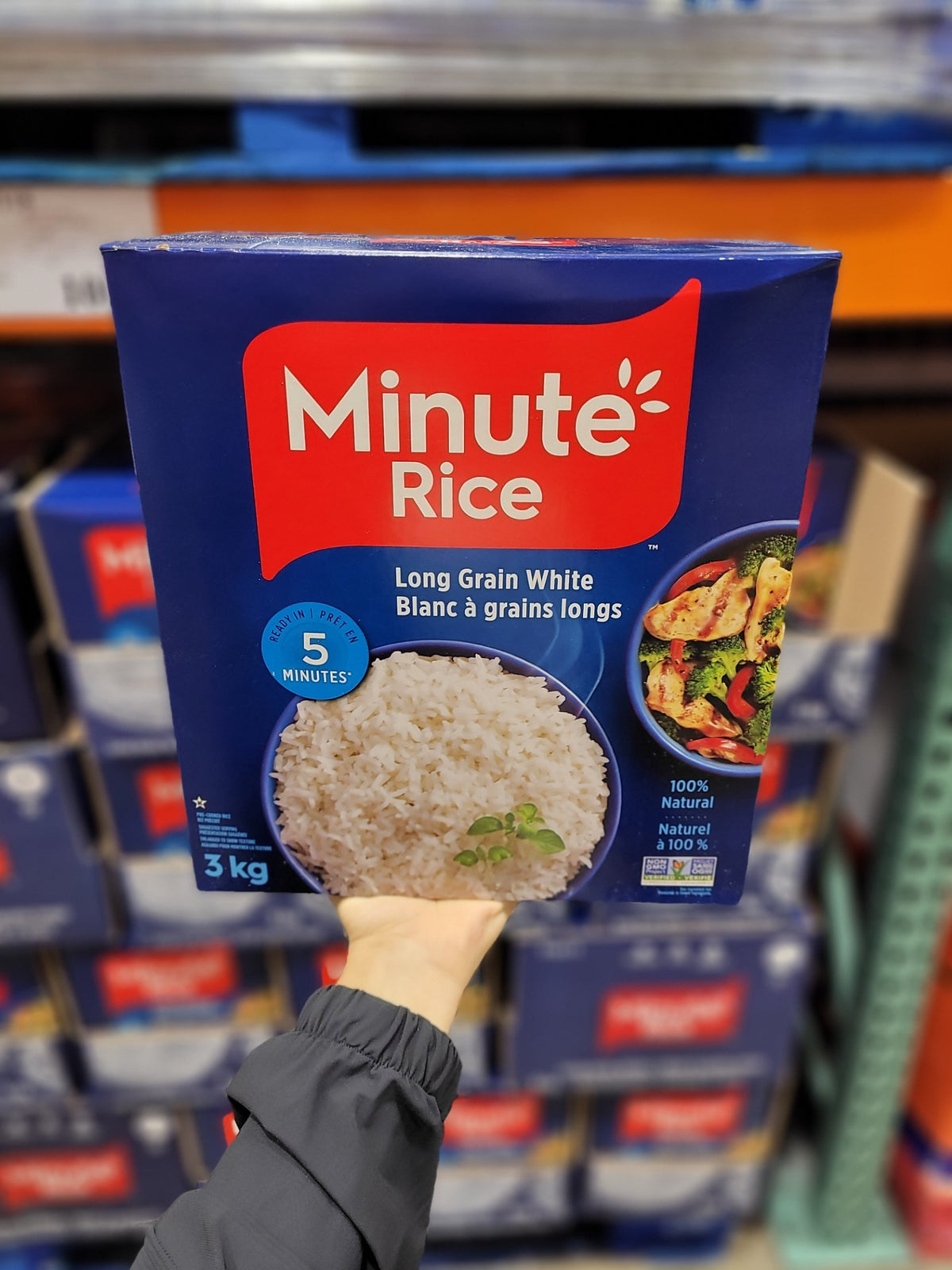 Minute Rice Long Grain Rice - 1 x 3 Kilos