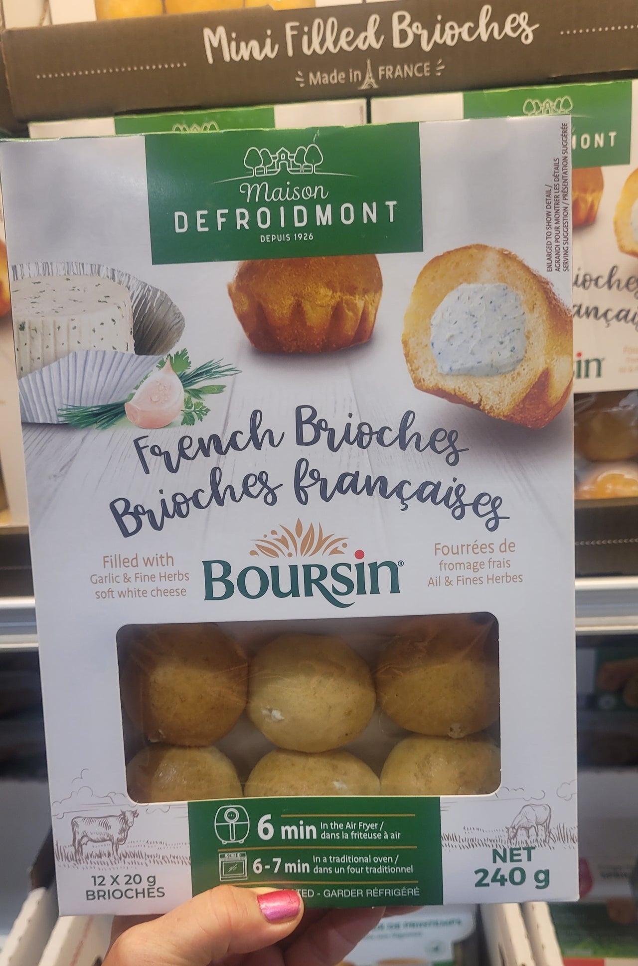 Maison Defroidmont Mini Boursin French Brioches - 12 x 20 Grams