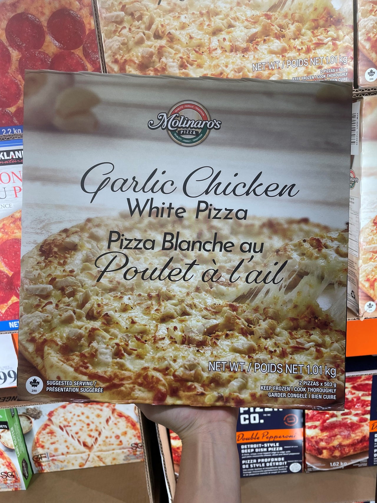 Image of Molinaro's Garlic Chicken Pizza - 1 x 1 Kilos