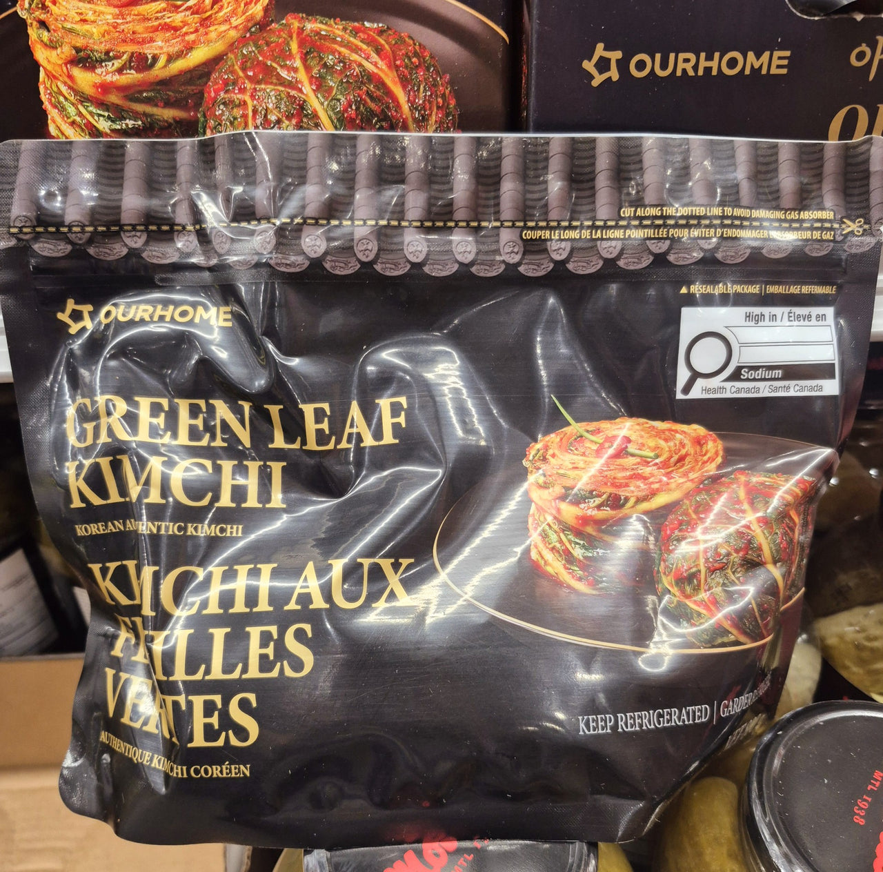 Our Home Green Leaf Kimchi - 1 x 800 Grams