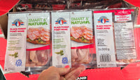 Thumbnail for Smart & Natural Black Forest Ham 3 pack - 3 x 300 Grams