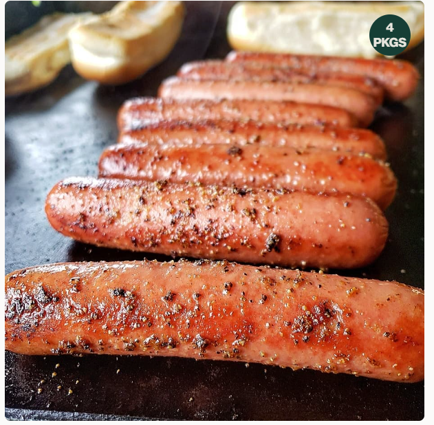 Farm 2 Fork All Beef Hotdogs - 4 packs of 6