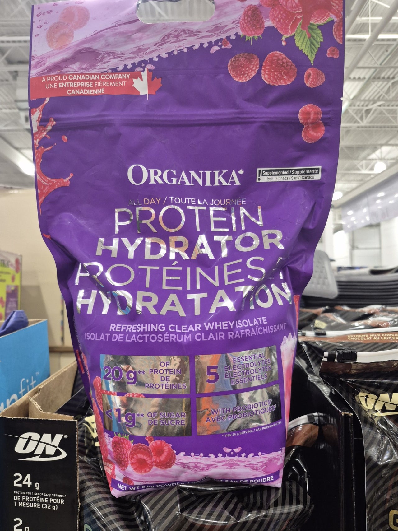 Organika Protein Hydrator, Raspberry - 1 x 2 KG