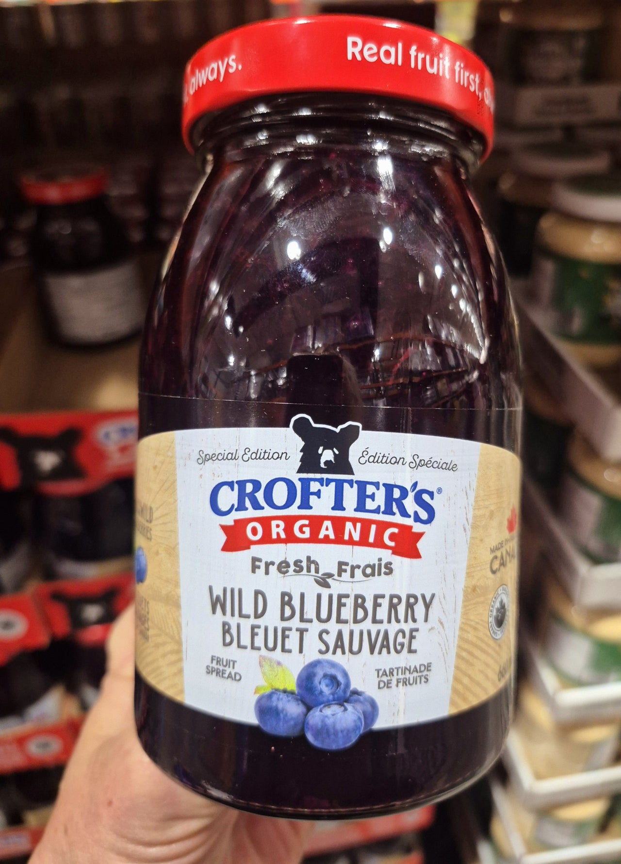 Crofter's Organic Wild Blueberry Fruit Spread - 1 x 660 ML