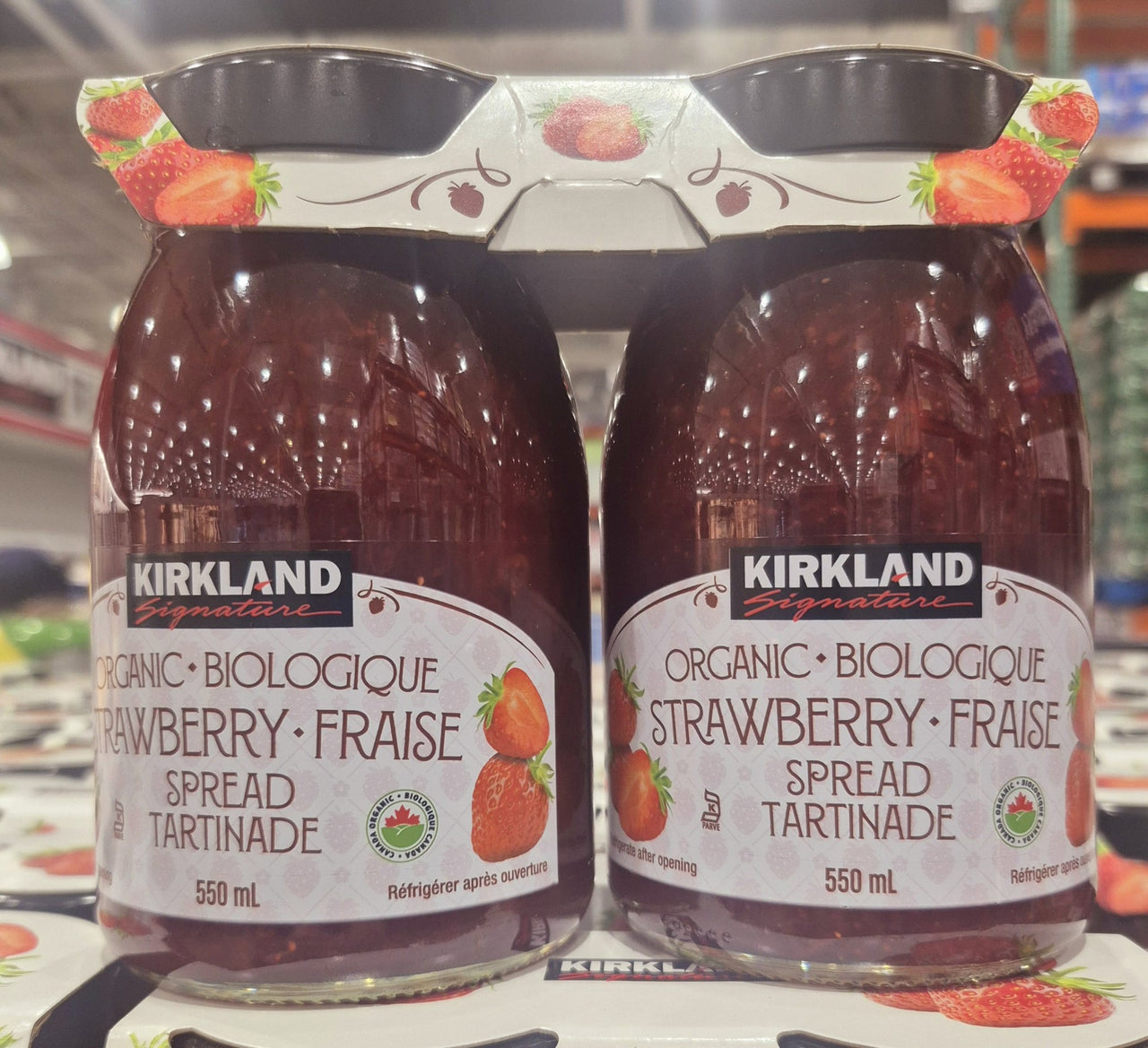 Organic Strawberry Spread - 2 x 550 ML