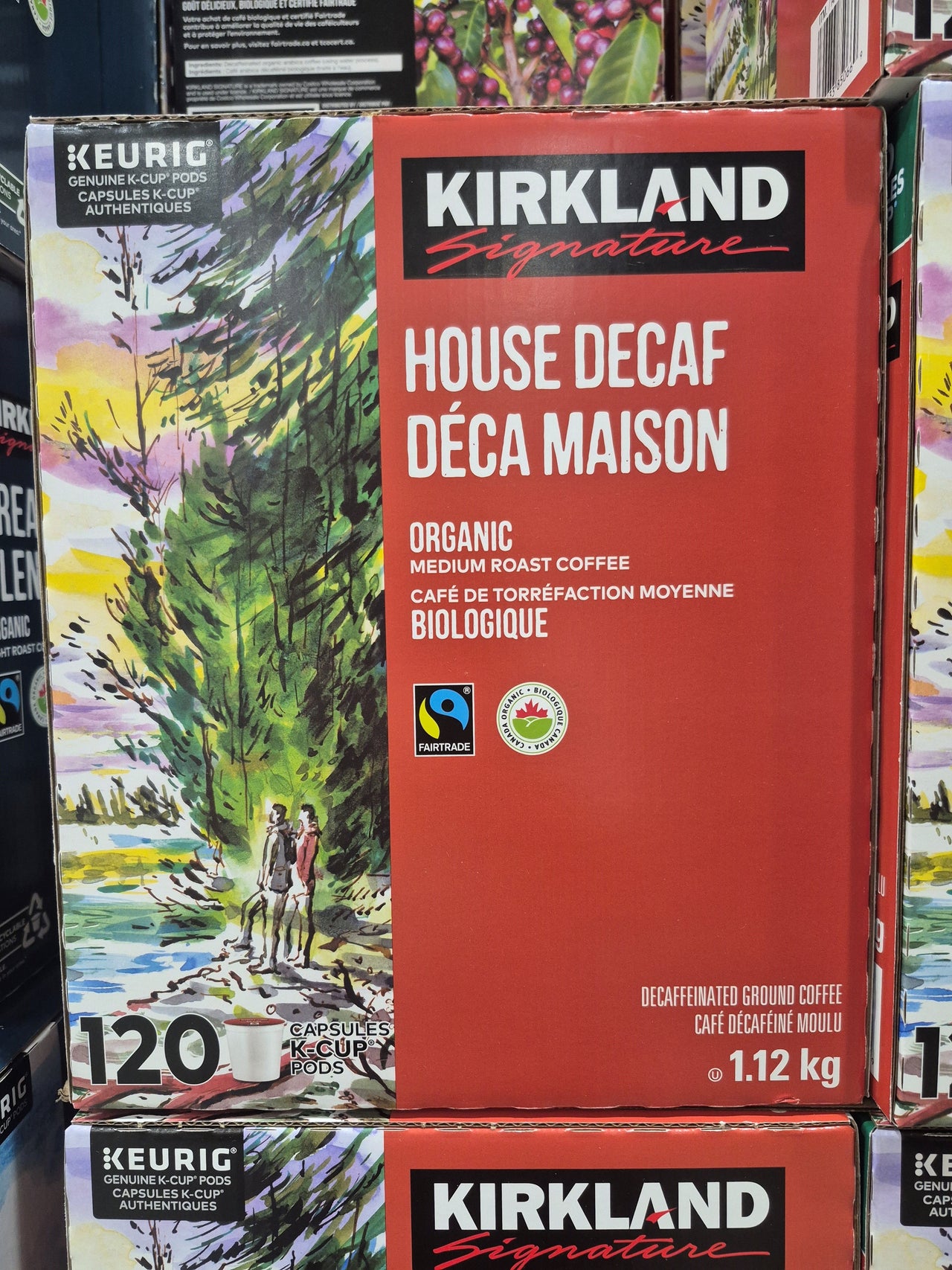Kirkland Signature House Decaf K-Cups Pack of 120 - 1 x 1.12 Kilos