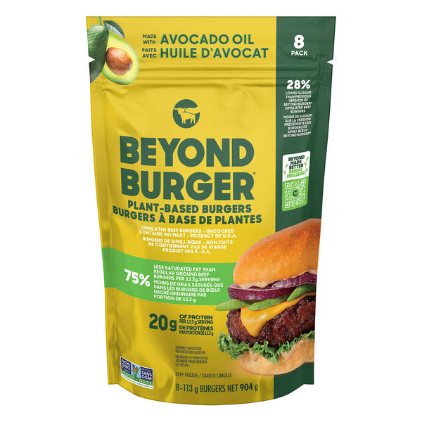 Beyond Meat Plant-Based Burgers - 8 x 113 Grams