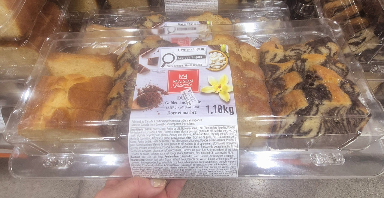 Golden & Chocolate Marble Sliced Cake - 1 x 1.18 KG