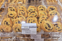 Thumbnail for Mini Cream and Chocolate Chip Swirl Pastries - 1 x 670 Grams