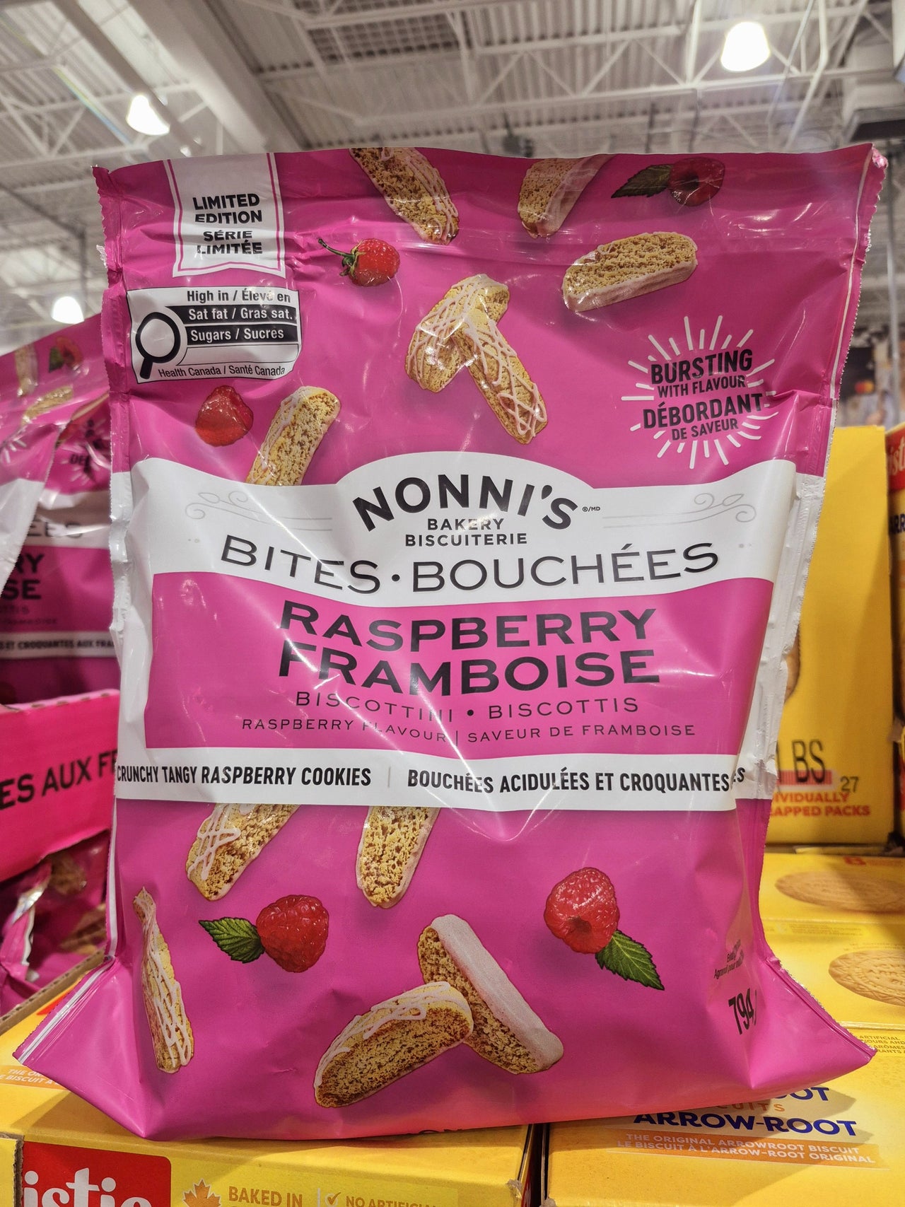 Nonni's Raspberry Biscotti - 1 x 794 Grams