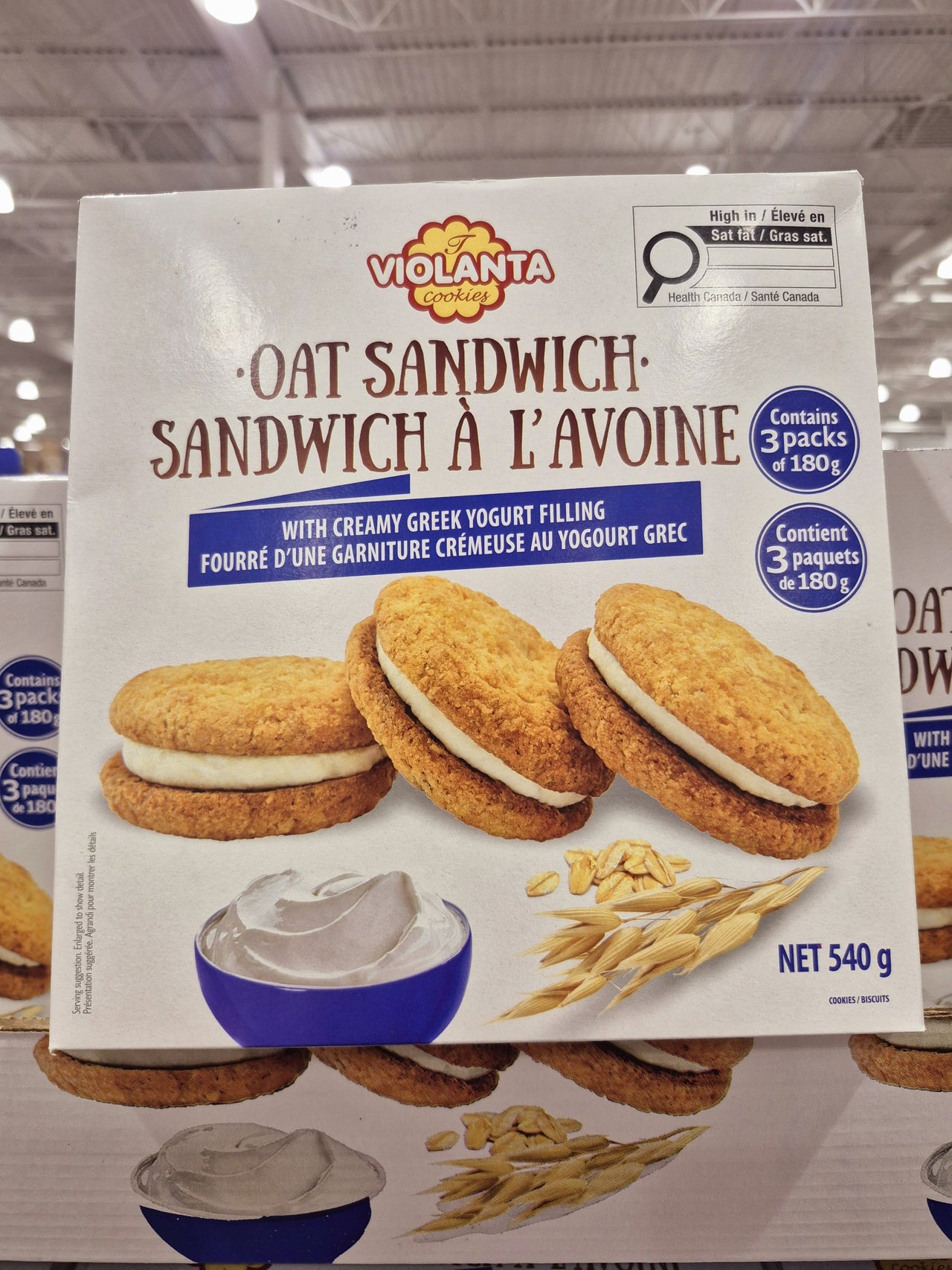 Violanta Oat Cookie Sandwich - 1 x 540 Grams